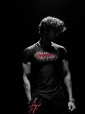 Sharp Black Compression Tshirt half sleeve