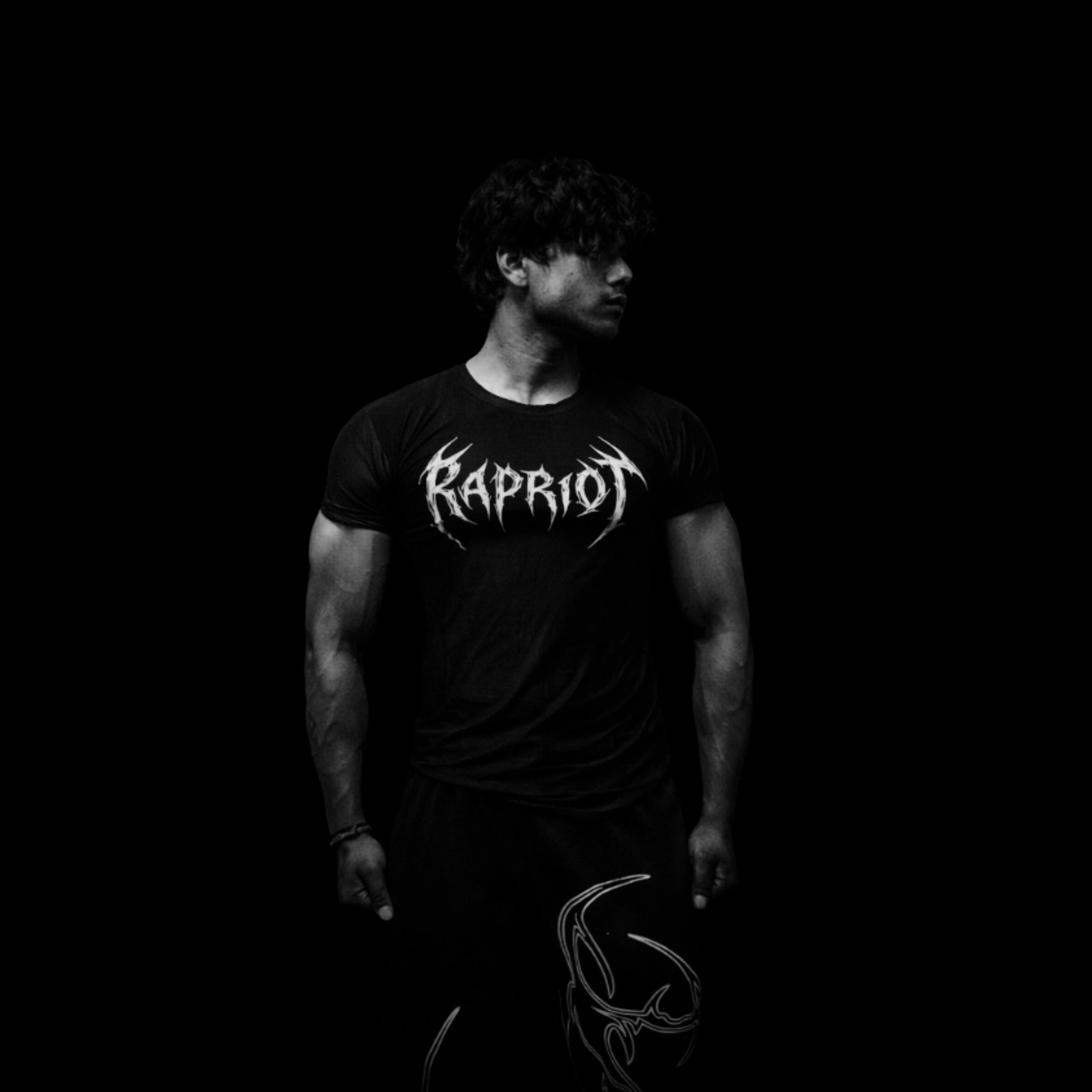 void Black Compression Tshirt half sleeve